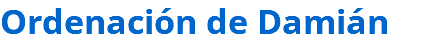 Ordenación de Damián