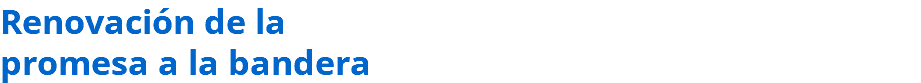 Renovación de la promesa a la bandera