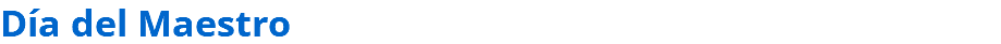 Día del Maestro